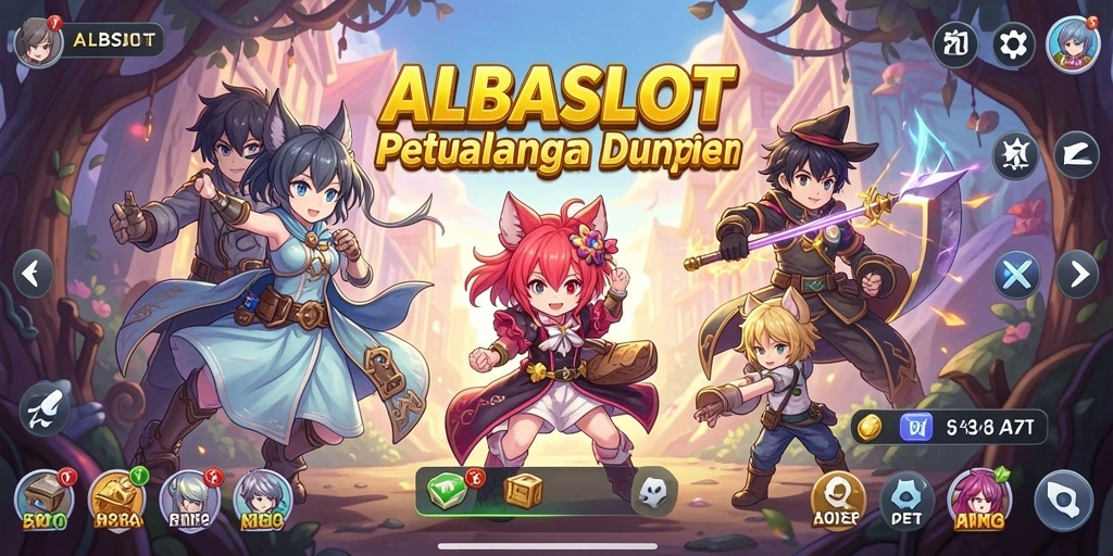 Tangkapan layar menampilkan aksi seru dalam game ALBASLOT.