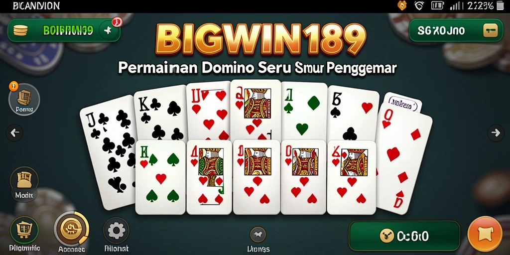 Tangkapan layar gameplay Domino BIGWIN189 yang menarik dan mengasyikkan.