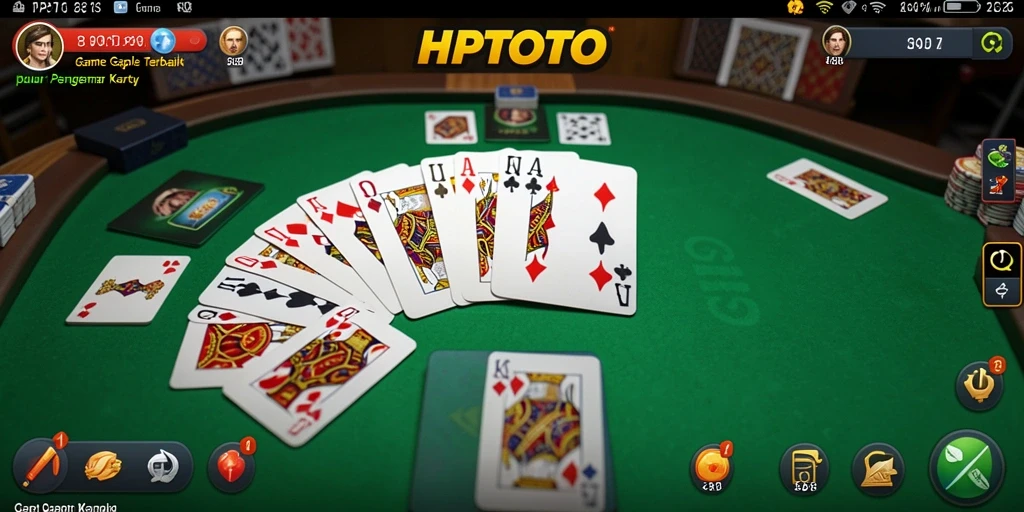 Screenshot gameplay HPTOTO menampilkan pengalaman seru bermain Gaple.