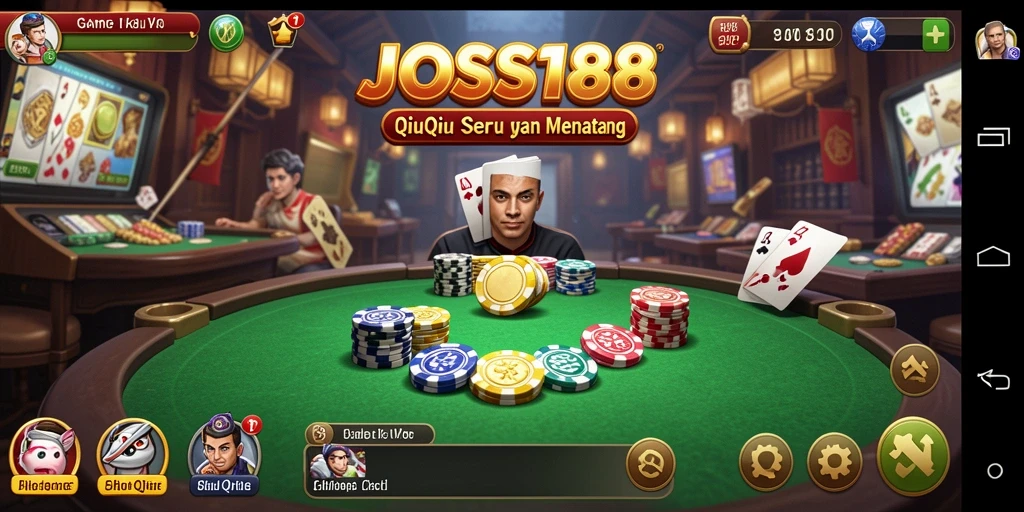 Screenshot gameplay QiuQiu JOSS188 yang menampilkan suasana pertandingan.
