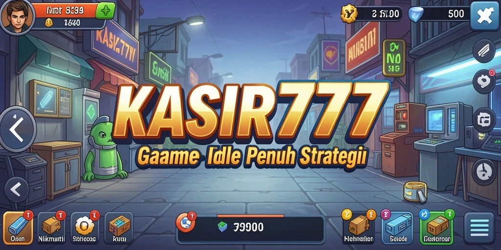 Screenshot gameplay KASIR777 menampilkan aktivitas manajemen yang seru.