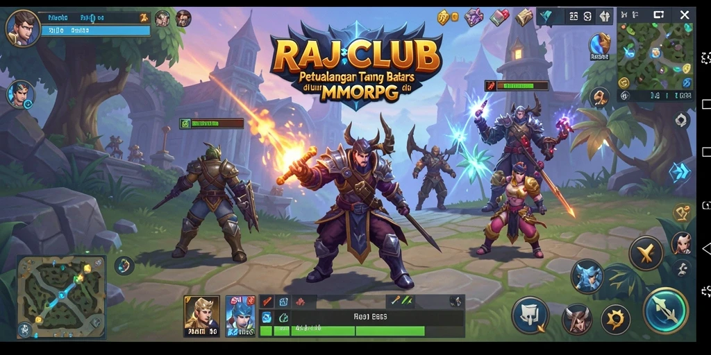 Tampilan gameplay RAJACLUB yang menakjubkan dan penuh aksi.