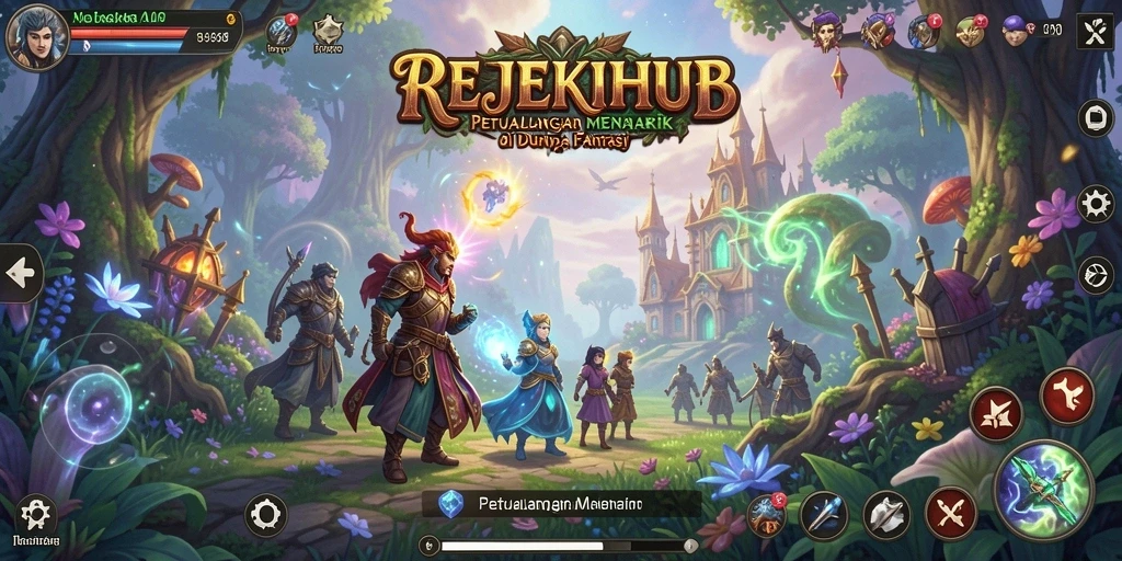 Gameplay petualangan epik dalam REJEKIHUB yang mempesona.