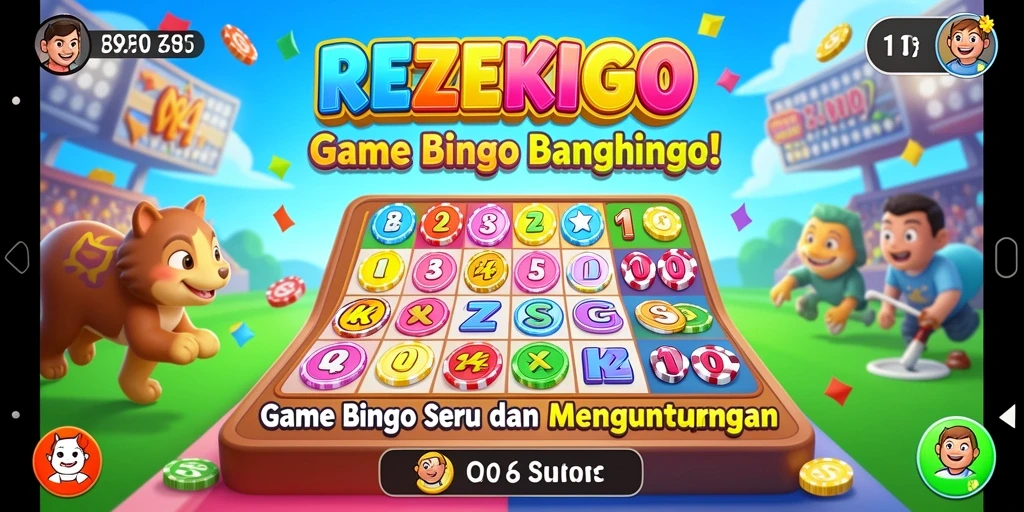 Tampilan gameplay seru di REZEKIGO yang menampilkan Bingo.