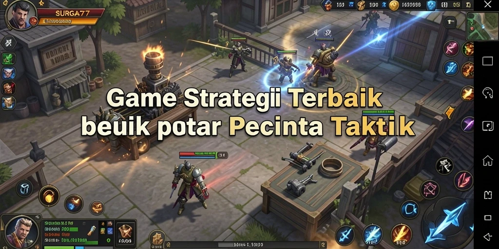 Screenshot SURGA77 menampilkan aksi pertempuran dan strategi yang mendebarkan.