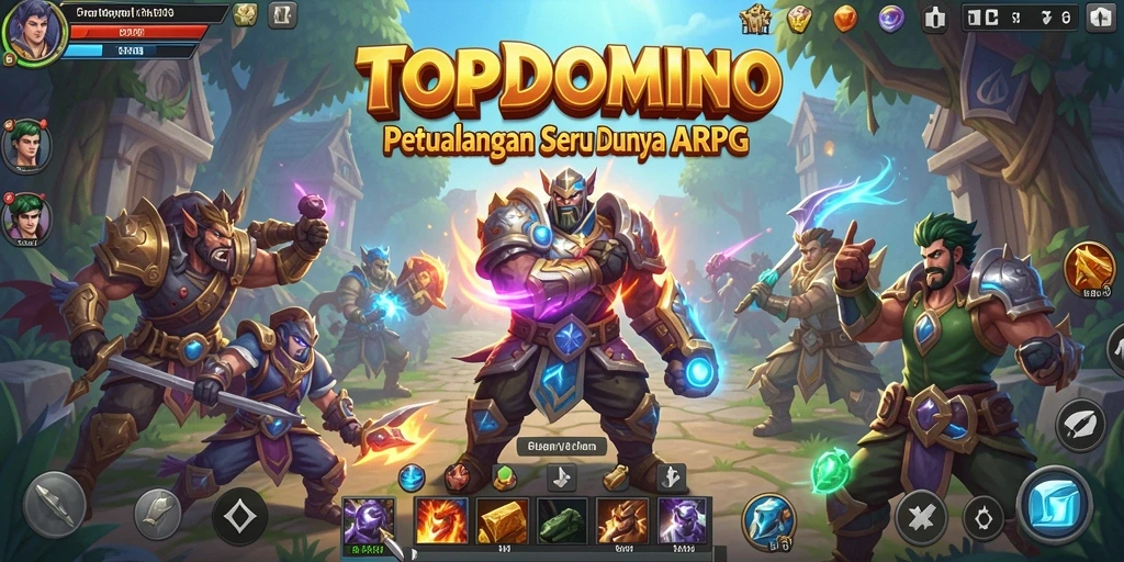 Screenshot gameplay ARPG TOPDOMINO yang mendebarkan dan penuh aksi.