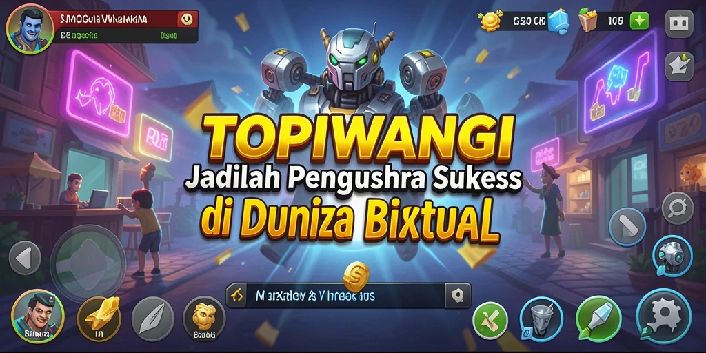 Screenshot gameplay TOPIWANGI menampilkan pengalaman Tycoon yang seru dan dinamis.