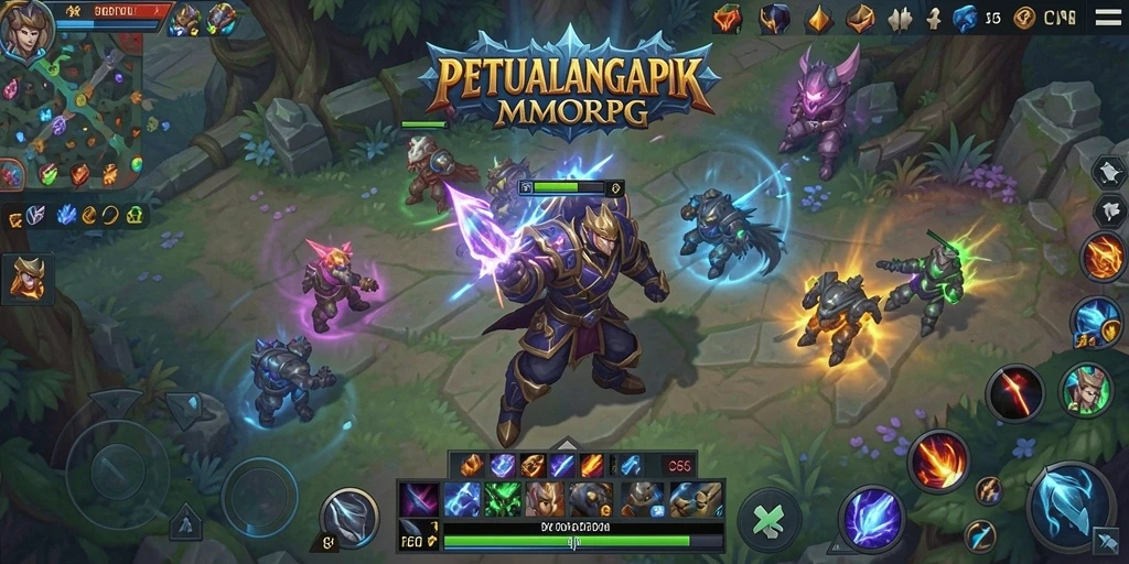 Tampilan gameplay yang mendebarkan di dunia MMORPG VC55.