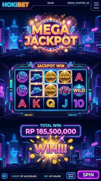Tampilan antarmuka aplikasi hokibet yang sederhana.